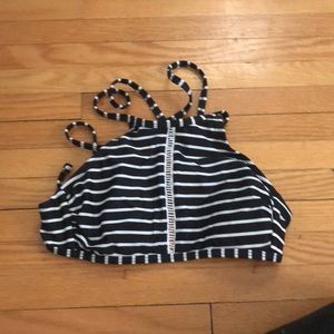 cute black and white swimsuit top